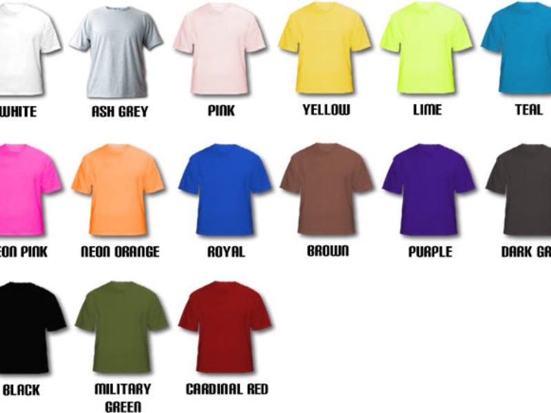 T Shirt Colors Outlet, 51% OFF | www ...